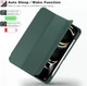 Силиконовый чехол обложка + Pencil Direct Charge + Pencil Holder BBM1 для iPad Pro 11" 2024 (M4)/2025(M5) Темно-зеленый - изображение 5