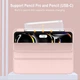 Силіконовий чохол обкладинка + Pencil Direct Charge + Pencil Holder BBM1 для iPad Pro 11" 2024 (M4)/2025(M5) Рожевий - зображення 4