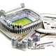 Пазлы 3D стадион "Santiago Bernabéu" Трехмерный огромный конструктор-головоломка Стадион Реал Мадрид на 160 деталей - изображение 2