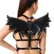 Женская портупея Art of Sex - Wings черная XS-M, экокожа - изображение 3