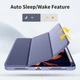 Силиконовый чехол обложка + Pencil Direct Charge + Pencil Holder BBM1 для iPad Pro 12.9" 2020/2021/2022/Air 13" 2024(M2)/2025(M3)/2026(M4) Серо-фиолетовый - изображение 5