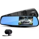 Автомобильное зеркало видеорегистратор для машины на 2 камеры VEHICLE BLACKBOX DVR 1080p камерой заднего вида - изображение 1