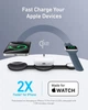 Бездротовий зарядний пристрій Anker MagGo Wireless Charging Pad 15W 3-in-1 Foldable Black (B25M8H11) - зображення 4