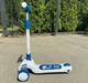Самокат детский трехколесный Skyper для мальчиков с подсветкой колес деки и мелодиями УКРАИНСКАЯ ОЗВУЧКА Детские трехколесные самокаты Белый с синим - изображение 3