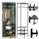 Кутова підлогова вішалка-стелаж Corner coat rack з поперечиною для вішалок у передню 180х45х45 см (NO9603-AV) - зображення 1