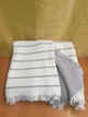 Турецьке муслінове покривало плед Zeron Exclusive Muslin Смужки 230х250 Євро Кавовий Бавовна 100% - зображення 2