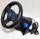 Ігровий кермо з педалями 3в1USB Vibration Steering Wheel PS3/PS2/PC, Xbox 360 Terios технологія - зображення 6