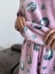 Пижама женская 2XL теплая Мяу-Лав Розовая COSY - изображение 7