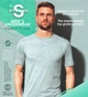 Футболка чоловіча бавовна Alarix (4XL-54) сіра - зображення 3