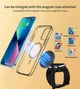 Бездротовий зарядний пристрій Choetech Magnetic 3 in 1 Magnetic Wireless Charging Stand Black (T585-F-BK) - зображення 7
