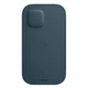 Чохол-кишеня Leather Sleeve (AAA) wih MagSafe для iPhone 12/12 Pro Baltic Blue (ALS12PBBLE) - изображение 3
