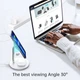 Бездротовий зарядний пристрій Choetech Magnetic 2 in 1 Magnetic Wireless Charging Stand White (T581-F) - зображення 2