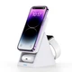 Бездротовий зарядний пристрій Choetech 3 in 1 Desktop Charger Stand White (T600-F) - зображення 3
