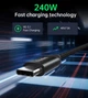 Кабель Choetech USB-C 3.1 240W Cable (1m) Black (XCC-1035) - изображение 2