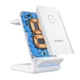 Бездротовий зарядний пристрій Choetech 15W 3 in 1 Wireless Charger Stand for Apple/Samsung Watch White (T608-F) - изображение 3