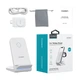 Бездротовий зарядний пристрій Choetech 15W 3 in 1 Wireless Charger Stand for Apple/Samsung Watch White (T608-F) - изображение 7