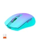 Мышь MEETION BTM002 беспроводная 2.4G+Bluetooth с RGB-подсветкой фиолетовая - изображение 3