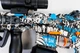 Детский игрушечный автомат на орбизах Орбиган M4A1 Бело-синий стреляет гидрогелевыми пулями Гель бластер аккумуляторный + 500 орбизов - изображение 6