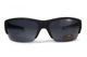 Очки поляризационные BluWater Daytona-2 Polarized (gray), серые в черно-синей оправе - изображение 3