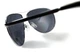 Окуляри біфокальні (захисні) Global Vision Aviator Bifocal (+3.0) (gray), чорні біфокальні лінзи в металевій оправі - изображение 4