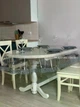 Скатерть силиконовая с камнями, TRUE-STORE, цвет Серебро на черной подложке, овал 150см х 300см, (СК-СЧО-150х300) - изображение 5