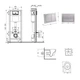 Готове рішення Qtap для ванної кімнати: підвісний унітаз Swan Ultra Quiet 520x360x320 + комплект інсталяції Nest 4 в 1 (квадратна клавіша Satin) - изображение 2
