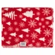 Плед Ardesto Christmas Fleece 130x160см, 100% поліестер, засніжені ялинки - изображение 9