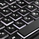 Клавіатура мембранна 2E KS120 104key, USB-A, EN/UK, White LED, чорний - изображение 13