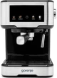 Кофеварка рожковая 1.5л, молотая, ручной капучинатор, нерж Gorenje (kuh0015267) - изображение 1