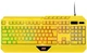 Клавіатура мембранна 2E GAMING KG315 110key, USB-A, EN/UA, RGB, жовтий - зображення 1