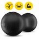 М'яч для фітнесу (арахіс) 4FIZJO Air Ball Peanut 45 x 90 см Anti-Burst Black (P-5907739312938) - зображення 8