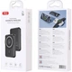Повербанк XO PR264, Magnetic 15W wireless charging, PD20W, with a holder, 10000mAh, Чорний - зображення 3