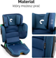 Fotelik samochodowy Kidnort Mane DS-010247 100-150 cm niebieski (5902983631194) - obraz 7