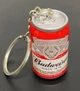 Брелок для ключей в виде пивной бутылки Budweiser пиво 4см Цвет Красный - изображение 13