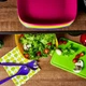 Кухонная доска для нарезания 25*15*0.6 см с желобком Салатовая - изображение 2