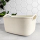 Пластиковая корзина с ручками 25 x 17 x 13.5 см S White Rose Джут - изображение 3