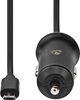 Ładowarka samochodowa Nedis Car Charger Micro USB 12V 2.4A 12W Black (CCHAM240ABK) - obraz 3