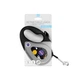 Поводок-рулетка для собак WAUDOG R-leash, рисунок "NASA", S, до 15 кг, 5 м, светоотражающая черная лента - изображение 3