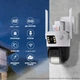 Уличная WiFi камера видеонаблюдения два объектива Smart PTZ-12 4MP+4MP поворотная с ночной съемкой, интерком, датчик движения - изображение 9