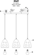 Lampa wisząca Light Prestige Melt 3xE27 (LP-126/3L) - obraz 4
