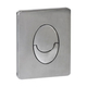 Панель змиву KOER KT-0606-02 157x198x3mm пластикова, кнопка закруглена (SS COLOR) (KR6238) - изображение 1
