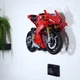Кронштейн / Настенное 3D Крепление для Фирменного конструктора Technic Мотоцикл Ducati Panigale V4 S (42202) + и Дополнительно Крепление для Таблички - Черное - изображение 6