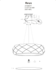 Lampa wisząca Light Prestige Reus 3xE27 Gold Rose (LP-8069/1P GD) - obraz 4