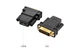 Адаптер двунаправленный (переходник) UGREEN DVI 24+1 Male to HDMI Female Adapter Black (20124) - изображение 1
