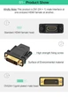 Адаптер двунаправленный (переходник) UGREEN DVI 24+1 Male to HDMI Female Adapter Black (20124) - изображение 3