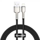 Кабель Baseus Cafule Metal Lightning 2.4A (1m) black CALJK-A01 - изображение 1