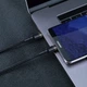 Кабель Baseus Cafule Type-C to Type-C PD 2.0 60 Вт 2м black/gray (CATKLF-HG1) - изображение 2