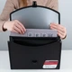 Портфель Axent 1606-01-A, А4, 3 відділення, чорний+сірий - зображення 4