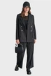 Жіночий чорний блейзер у смужку DKNY XS D2G4A213 - изображение 4