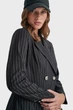 Жіночий чорний блейзер у смужку DKNY XS D2G4A213 - изображение 10